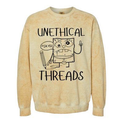 Unethical Threads Doodlebob Fuck You Colorblast Crewneck Sweatshirt