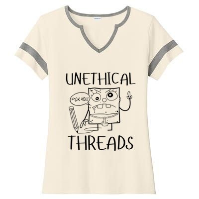 Unethical Threads Doodlebob Fuck You Ladies Halftime Notch Neck Tee