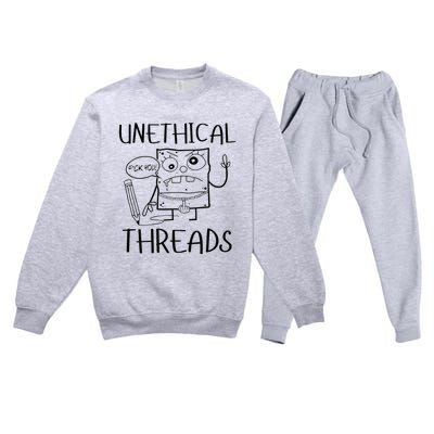 Unethical Threads Doodlebob Fuck You Premium Crewneck Sweatsuit Set