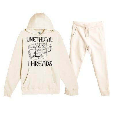 Unethical Threads Doodlebob Fuck You Premium Hooded Sweatsuit Set