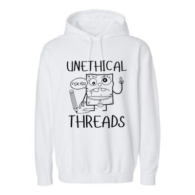 Unethical Threads Doodlebob Fuck You Garment-Dyed Fleece Hoodie