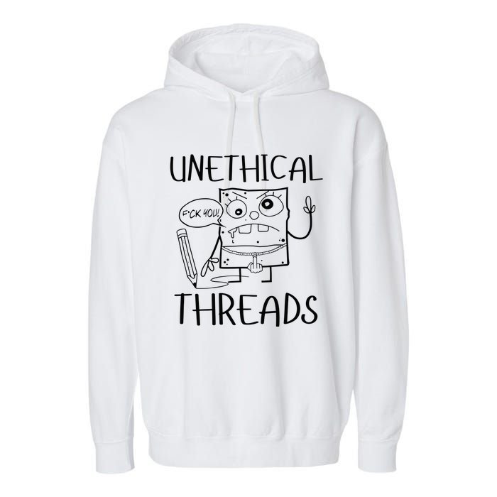 Unethical Threads Doodlebob Fuck You Garment-Dyed Fleece Hoodie