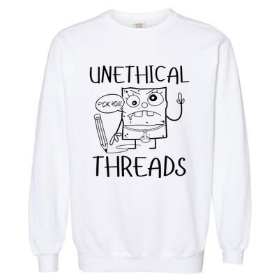 Unethical Threads Doodlebob Fuck You Garment-Dyed Sweatshirt