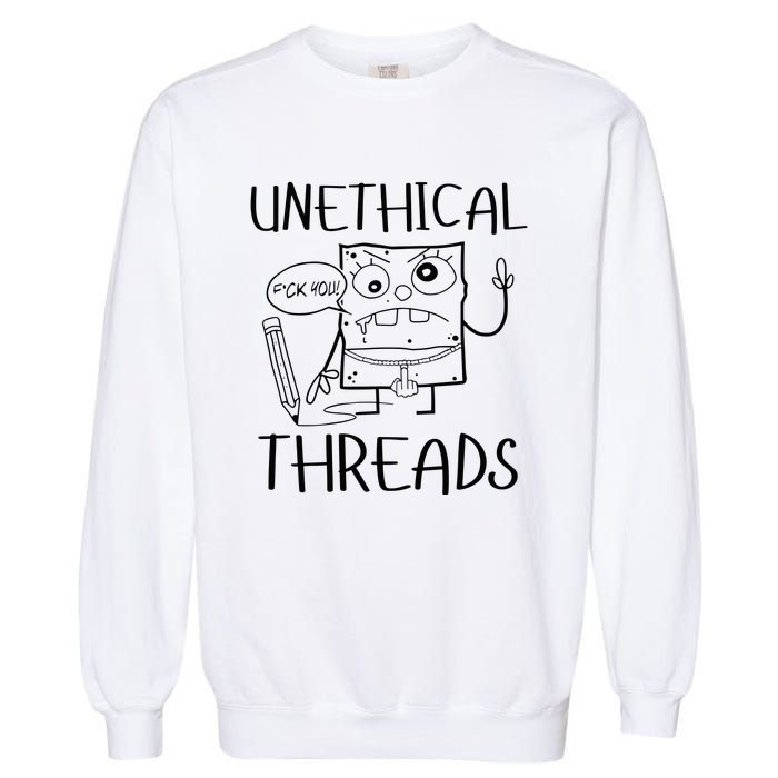 Unethical Threads Doodlebob Fuck You Garment-Dyed Sweatshirt