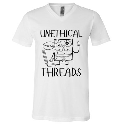 Unethical Threads Doodlebob Fuck You V-Neck T-Shirt