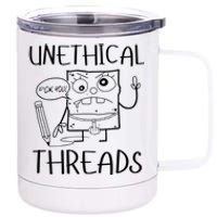 Unethical Threads Doodlebob Fuck You 12 oz Stainless Steel Tumbler Cup