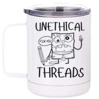 Unethical Threads Doodlebob Fuck You 12 oz Stainless Steel Tumbler Cup