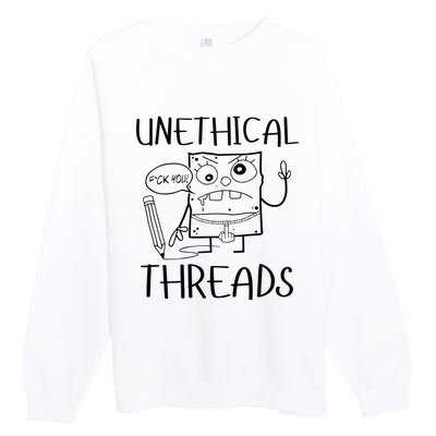 Unethical Threads Doodlebob Fuck You Premium Crewneck Sweatshirt