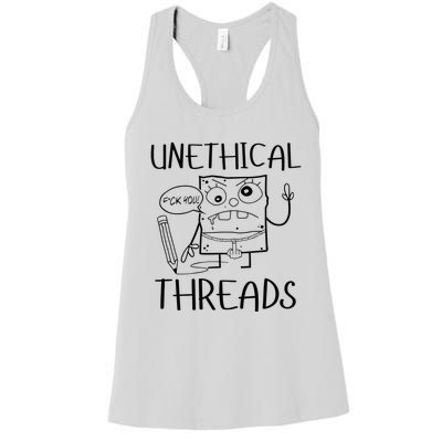 Unethical Threads Doodlebob Fuck You Women's Racerback Tank