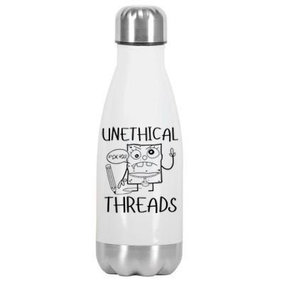 Unethical Threads Doodlebob Fuck You Stainless Steel Insulated Water Bottle