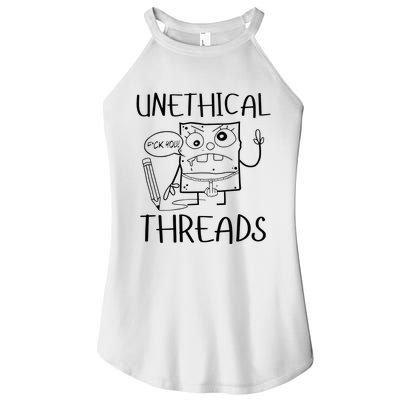 Unethical Threads Doodlebob Fuck You Women’s Perfect Tri Rocker Tank