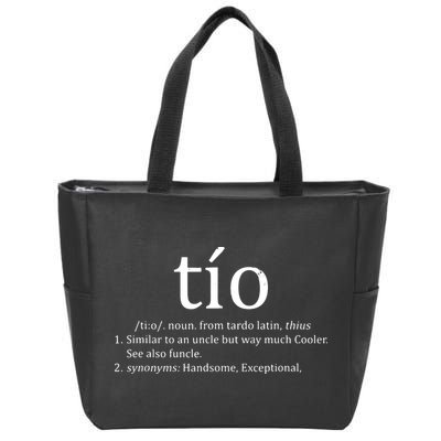 Uncle Tio Definition Uncle For Funny Spanish Zip Tote Bag