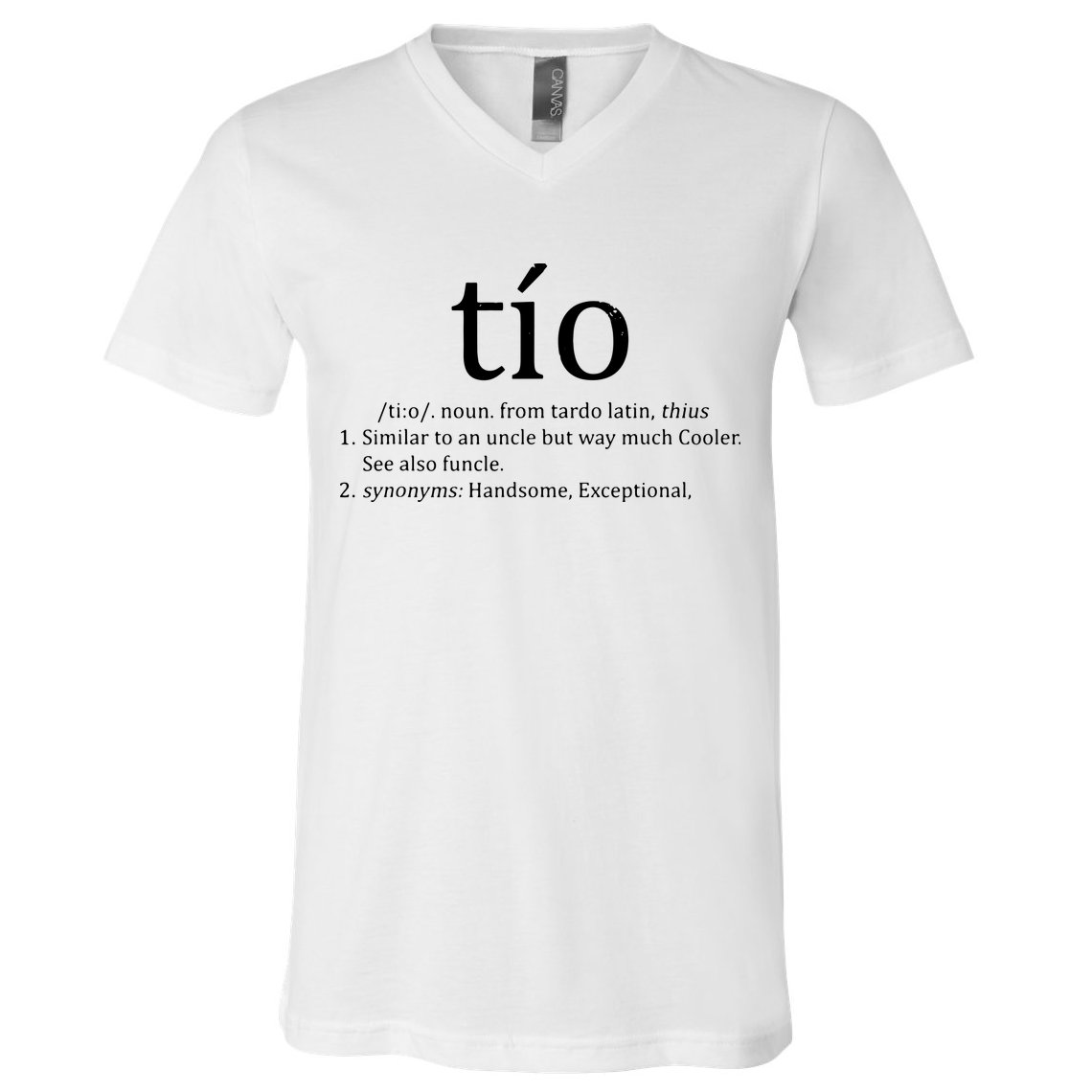 Uncle Tio Definition Uncle For Funny Spanish V-Neck T-Shirt