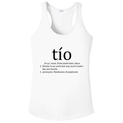 Uncle Tio Definition Uncle For Funny Spanish Ladies PosiCharge Competitor Racerback Tank