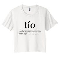 Uncle Tio Definition Uncle For Funny Spanish Women's Crop Top Tee