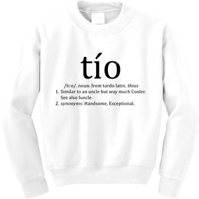 Uncle Tio Definition Uncle For Funny Spanish Kids Sweatshirt