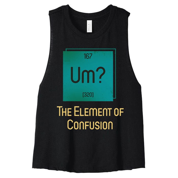 Uh The Element Of Confusion Women's Racerback Cropped Tank