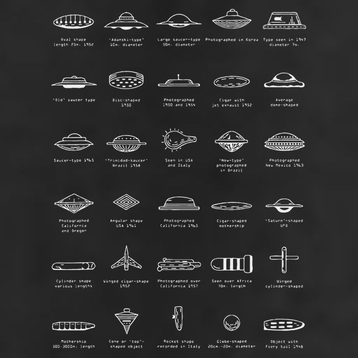 Ufo Types Flying Saucer Model Alien Space Gift Golf Towel