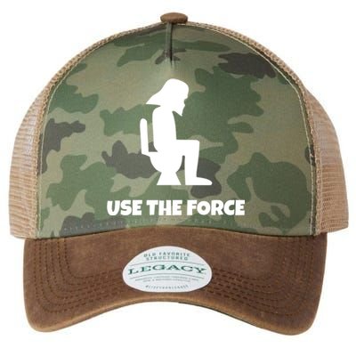 Use The Force Funny Pooping Legacy Tie Dye Trucker Hat