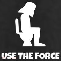 Use The Force Funny Pooping 7 Panel Mesh Trucker Snapback Hat