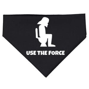 Use The Force Funny Pooping USA-Made Doggie Bandana