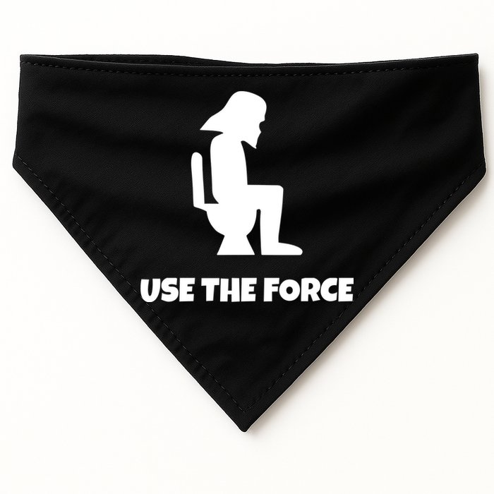 Use The Force Funny Pooping USA-Made Doggie Bandana