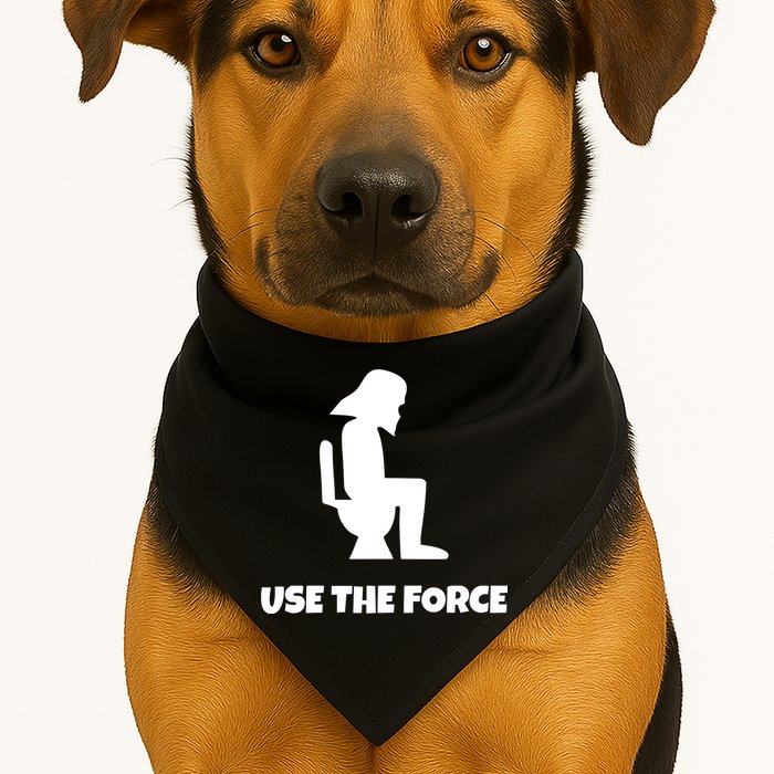 Use The Force Funny Pooping USA-Made Doggie Bandana