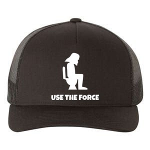 Use The Force Funny Pooping Yupoong Adult 5-Panel Trucker Hat