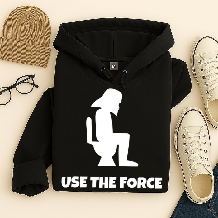 Use The Force Funny Pooping Hoodie
