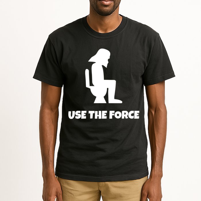 Use The Force Funny Pooping Tall T-Shirt