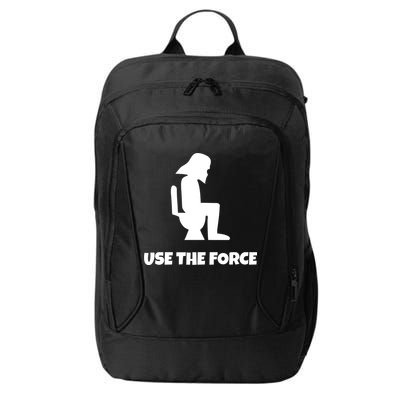 Use The Force Funny Pooping City Backpack