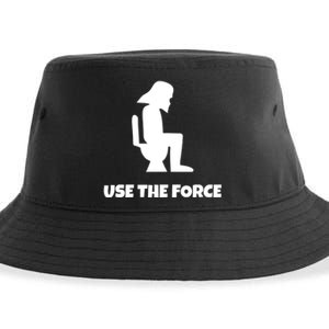 Use The Force Funny Pooping Sustainable Bucket Hat