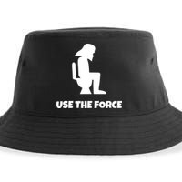 Use The Force Funny Pooping Sustainable Bucket Hat
