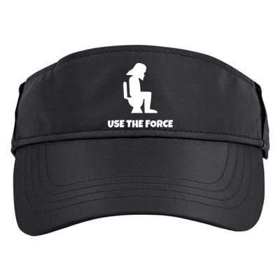 Use The Force Funny Pooping Adult Drive Performance Visor