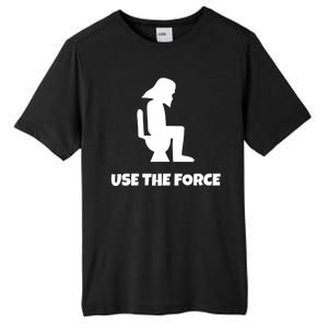 Use The Force Funny Pooping Tall Fusion ChromaSoft Performance T-Shirt