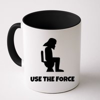 Use The Force Funny Pooping Mug