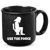 Use The Force Funny Pooping 15oz Campfire Ceramic Mug