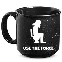 Use The Force Funny Pooping 15oz Campfire Ceramic Mug