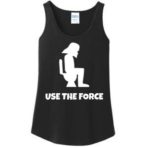 Use The Force Funny Pooping Ladies Essential Tank