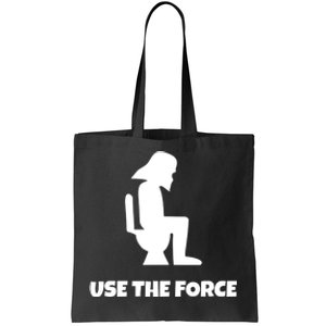 Use The Force Funny Pooping Tote Bag