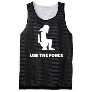 Use The Force Funny Pooping Mesh Reversible Basketball Jersey Tank