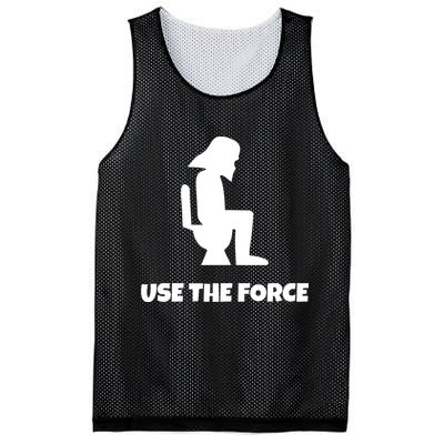 Use The Force Funny Pooping Mesh Reversible Basketball Jersey Tank