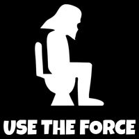 Use The Force Funny Pooping Mousepad