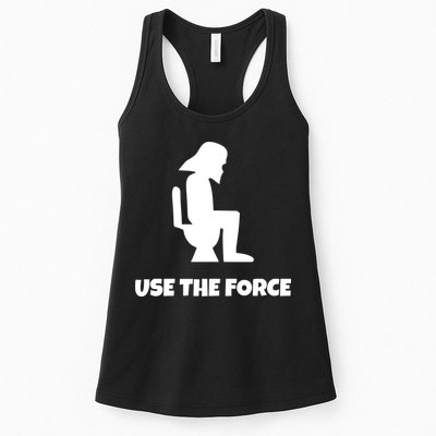 Use The Force Funny Pooping Womens Tank Top