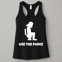 Use The Force Funny Pooping Womens Tank Top