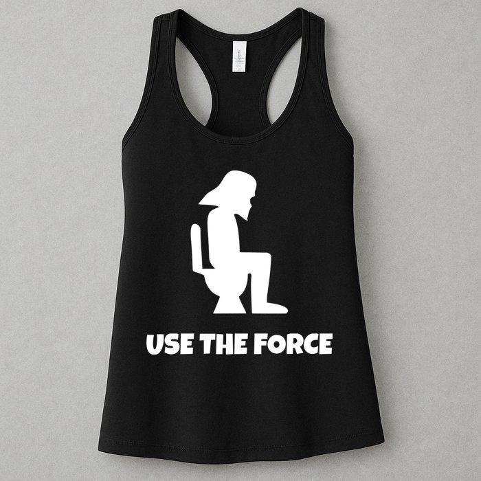 Use The Force Funny Pooping Womens Tank Top