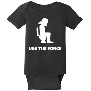 Use The Force Funny Pooping Baby Bodysuit