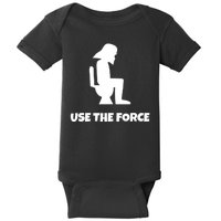 Use The Force Funny Pooping Baby Bodysuit