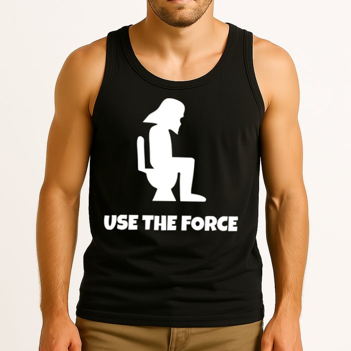 Use The Force Funny Pooping Tank Top