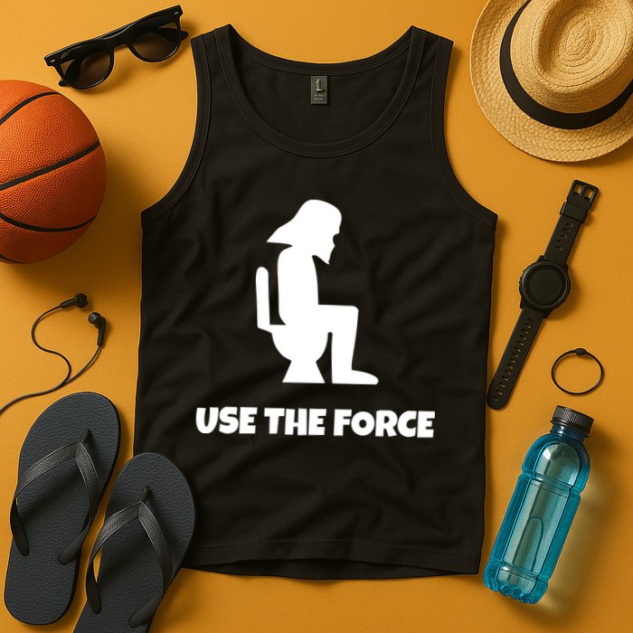 Use The Force Funny Pooping Tank Top